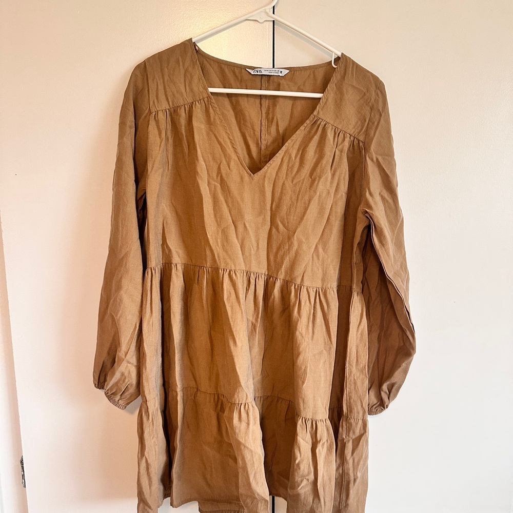Zara Tan Sleeveless Top